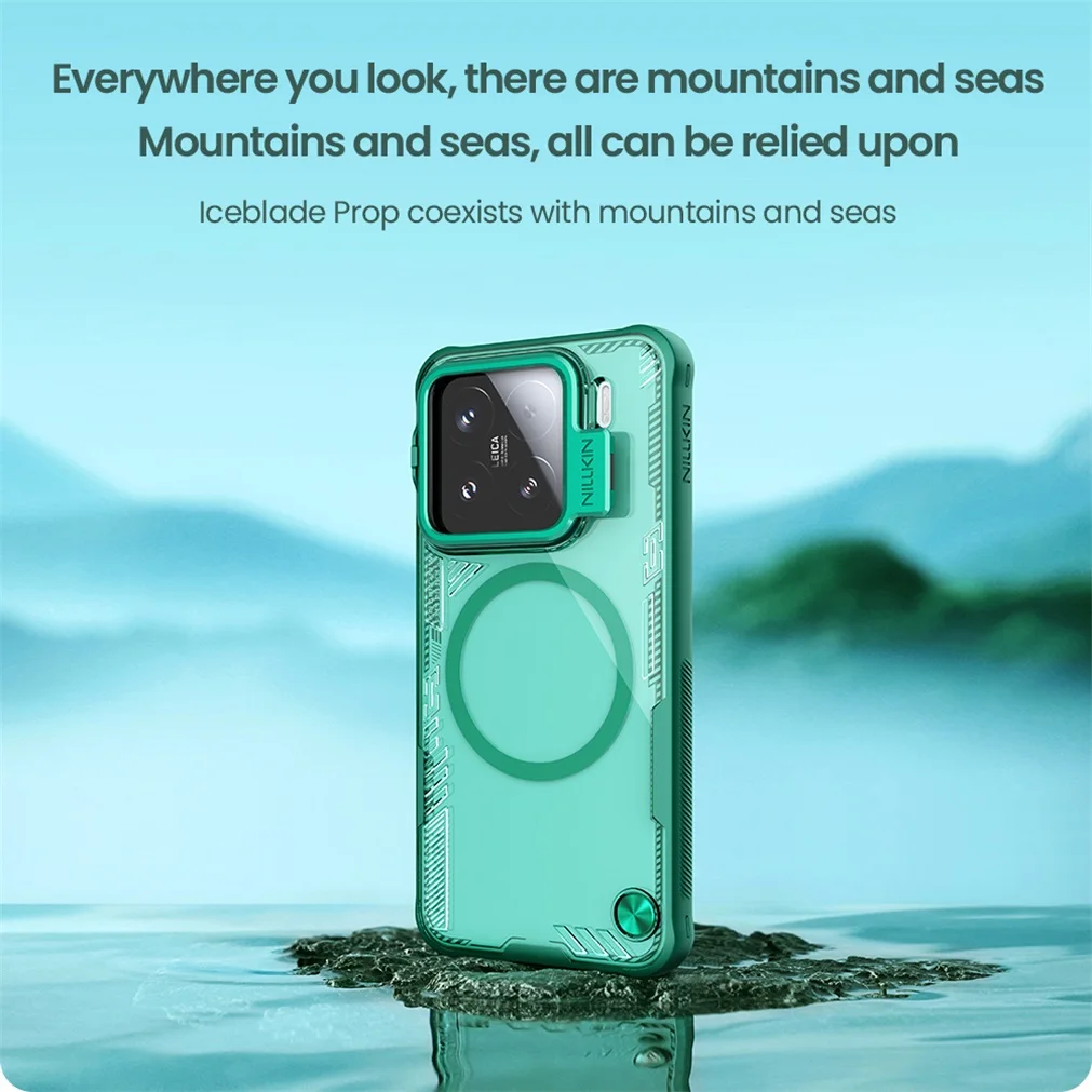 NILLKIN For Xiaomi 15 /15 Pro Magsafe Case Transparent Magnetic Wireless Charging Back Cover For Xiaomi Mi 15 With Camera Holder
