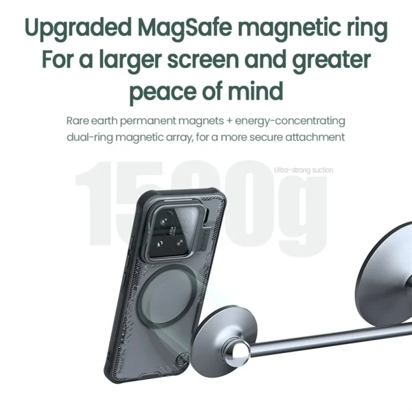 Чехол Nillkin Iceblade Prop для Xiaomi 15, Xiaomi 15 Pro (Magsafe) (прозрачная крышка) — изображение 3