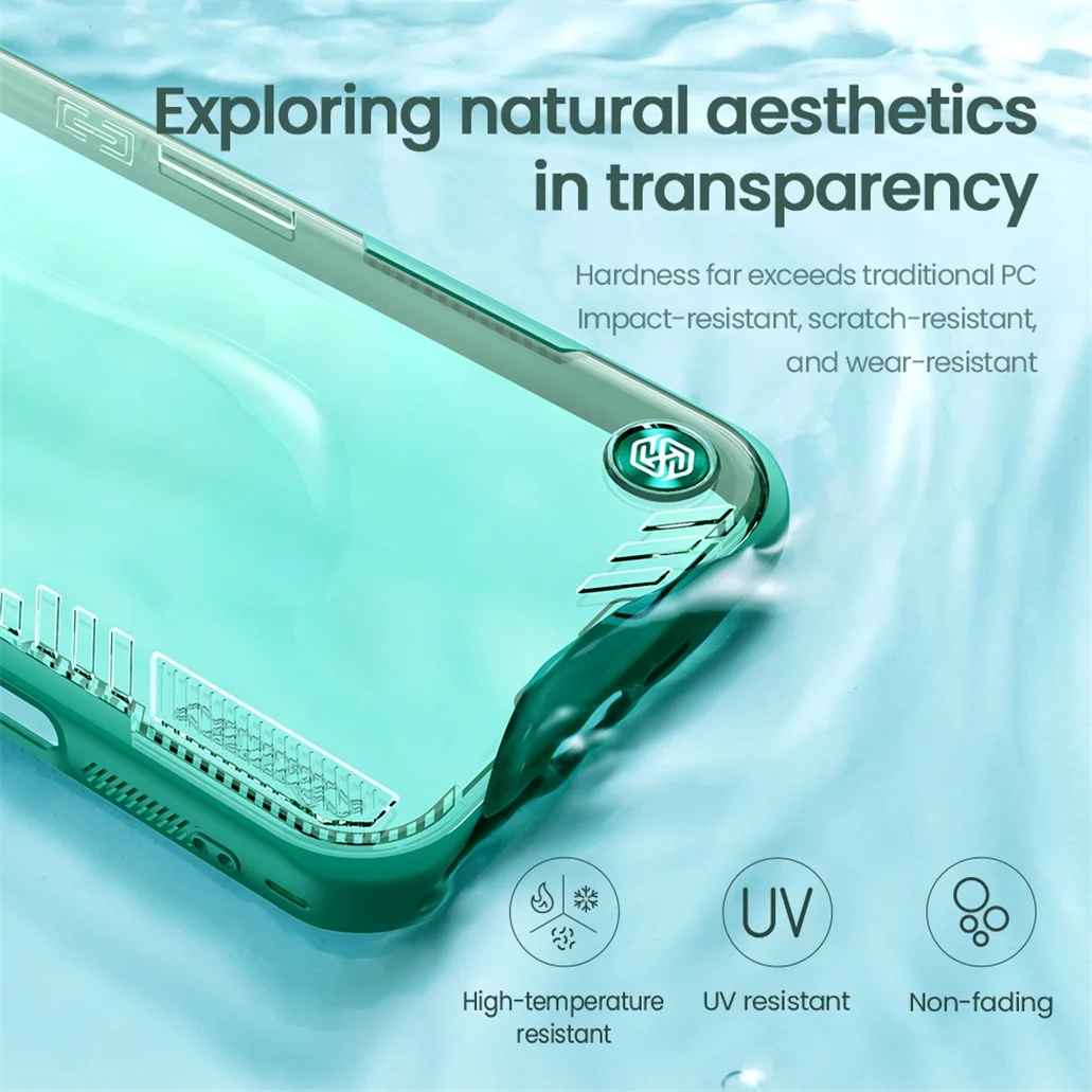 For iPhone 16 Pro Max Case NILLKIN Iceblade Prop Transparent Eco-friendly Shockproof Cover For iPhone16 Pro With Camera Holder