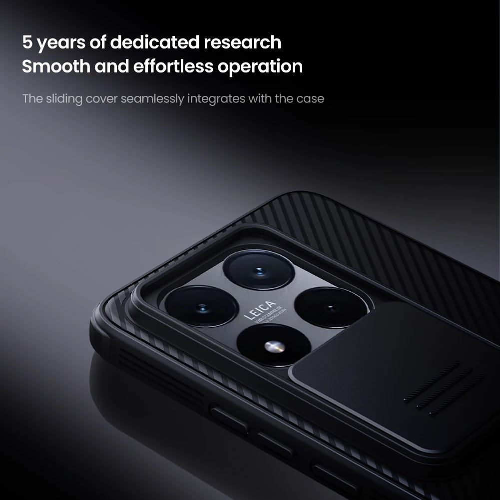 For Xiaomi 14T Pro / 14T Case NILLKIN CamShield Pro Case Shockproof Privacy Protection Slide Camera Cover With Camera Curtain
