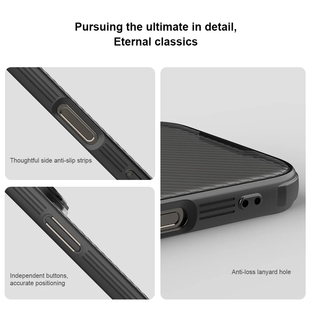 For iPhone 16 Pro Max Transparent Case NILLKIN CamShield Prop With Phone Holder Hinged Camera Protective Cover For iPhone16 Pro