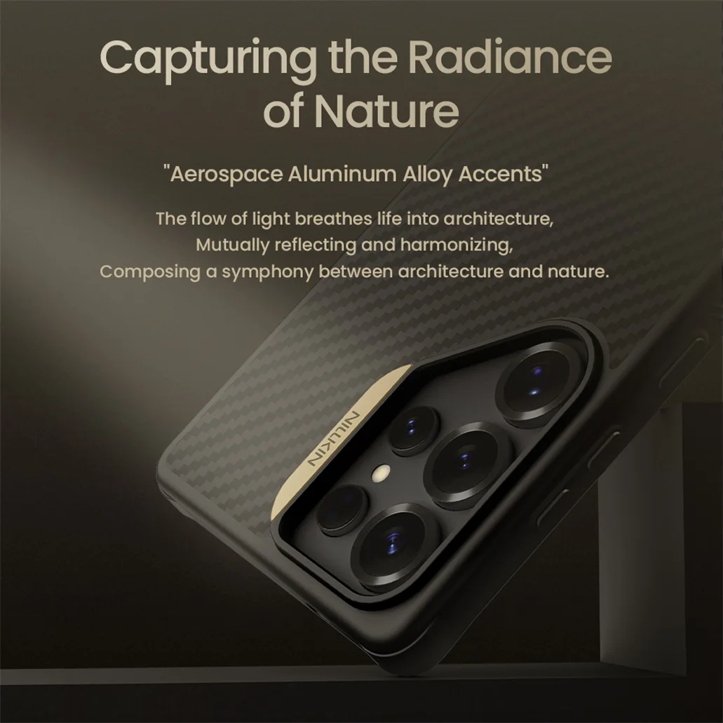 For Samsung Galaxy S25 Ultra MagSafe Case NILLKIN Synthetic Fiber Magnetic Case Aramid Fiber Weave Cover For Samsung S25Ultra