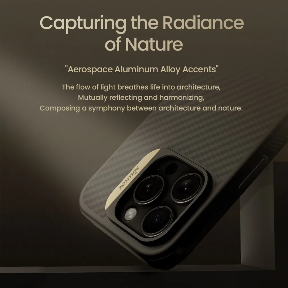For iPhone 16 Pro Max MagSafe Case NILLKIN Synthetic Fiber Pro Magnetic Case Aramid Fiber Ultra-thin Cover For iPhone16 Pro