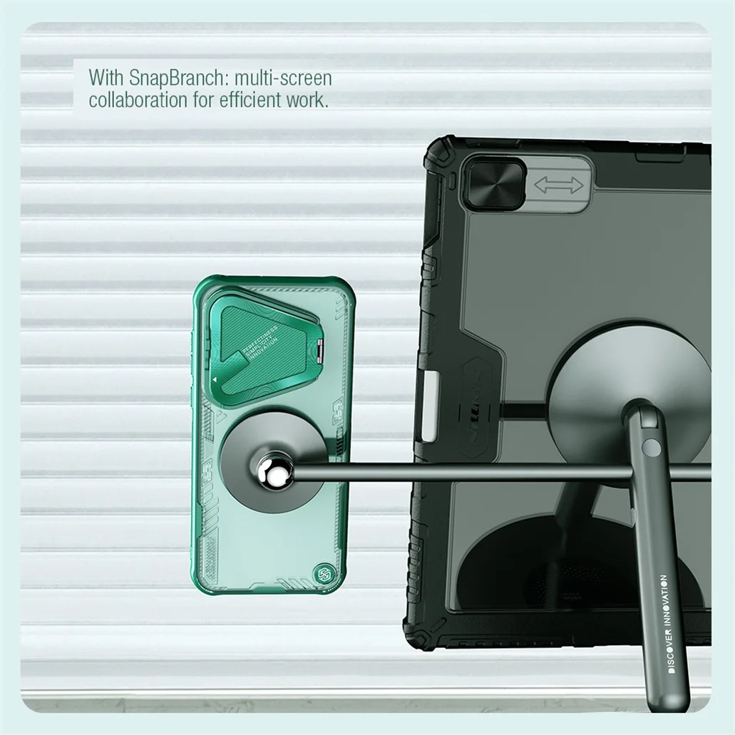 MagSafe Case For Huawei Pura 70 Pro / Pura70 Pro+ Plus NILLKIN Iceblade Prop Clear Magnetic Case Flip-style Holder Camera Cover
