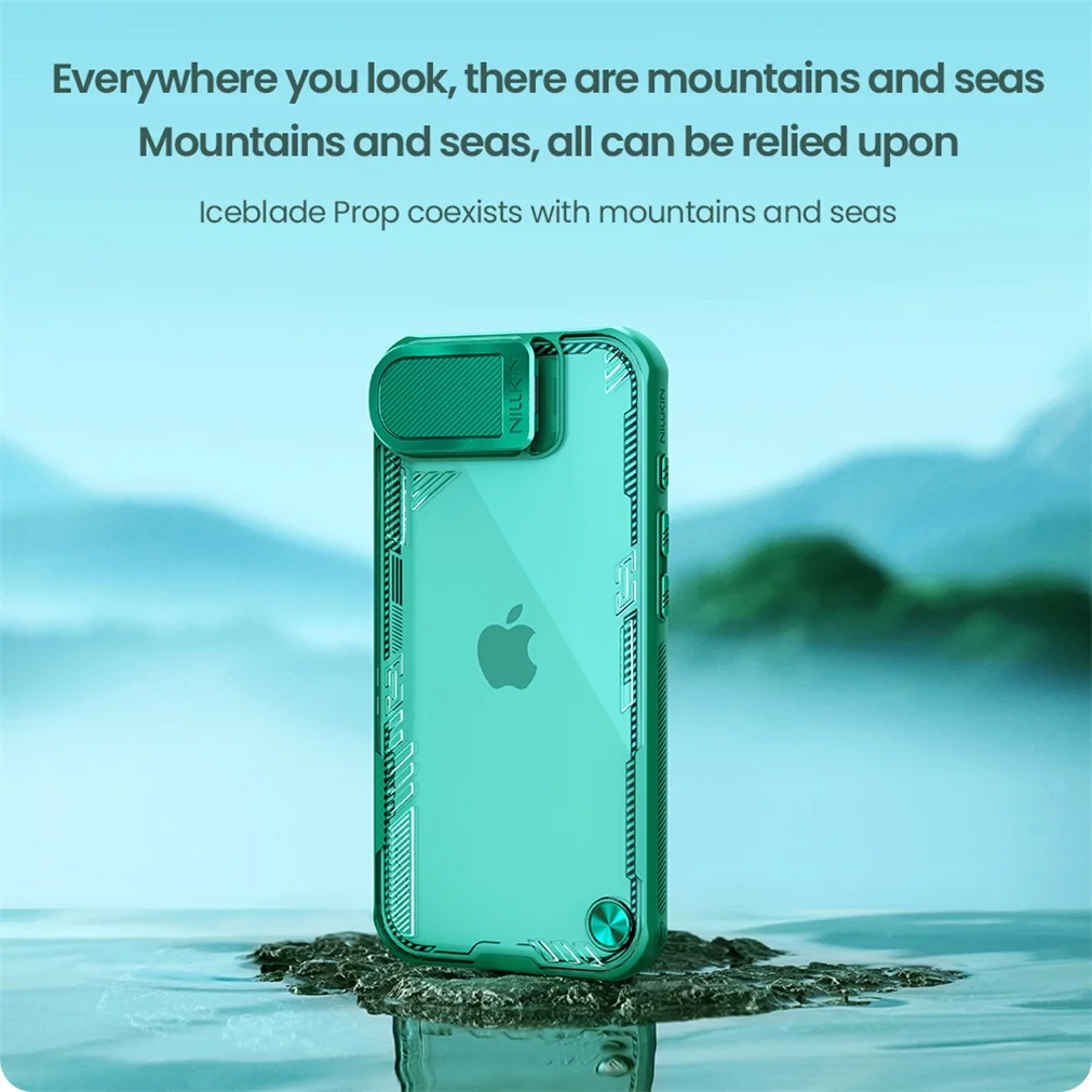 For iPhone 16e Case NILLKIN Iceblade Prop Shockproof Transparent Eco-friendly Material Phone Holder Camera Cover For iPhone16e