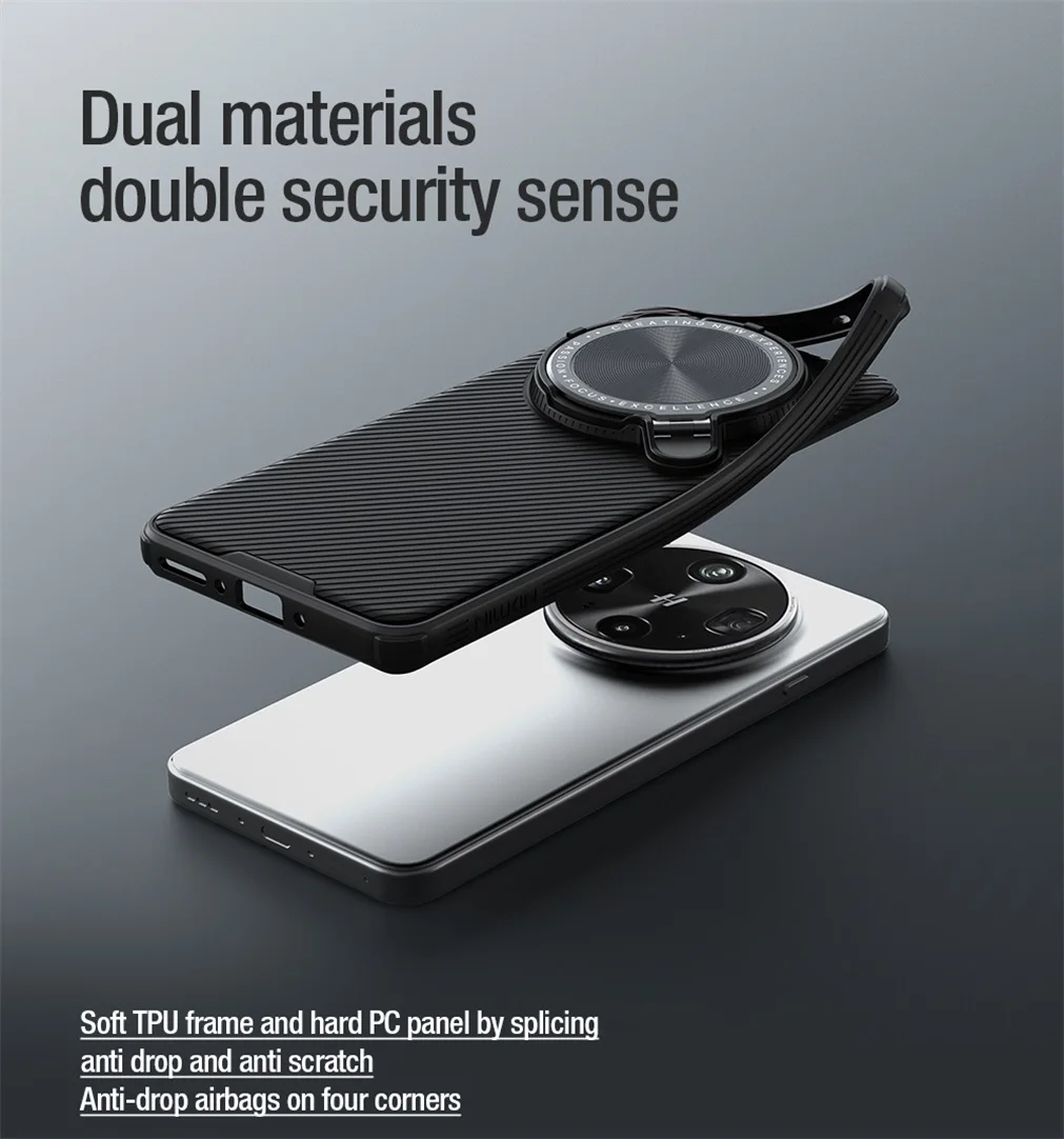 For OPPO Find X8 Ultra MagSafe Case NILLKIN CamShield Prop Magnetic Wireless Charging Phone Holder Camera Cover For Find X8Ultra