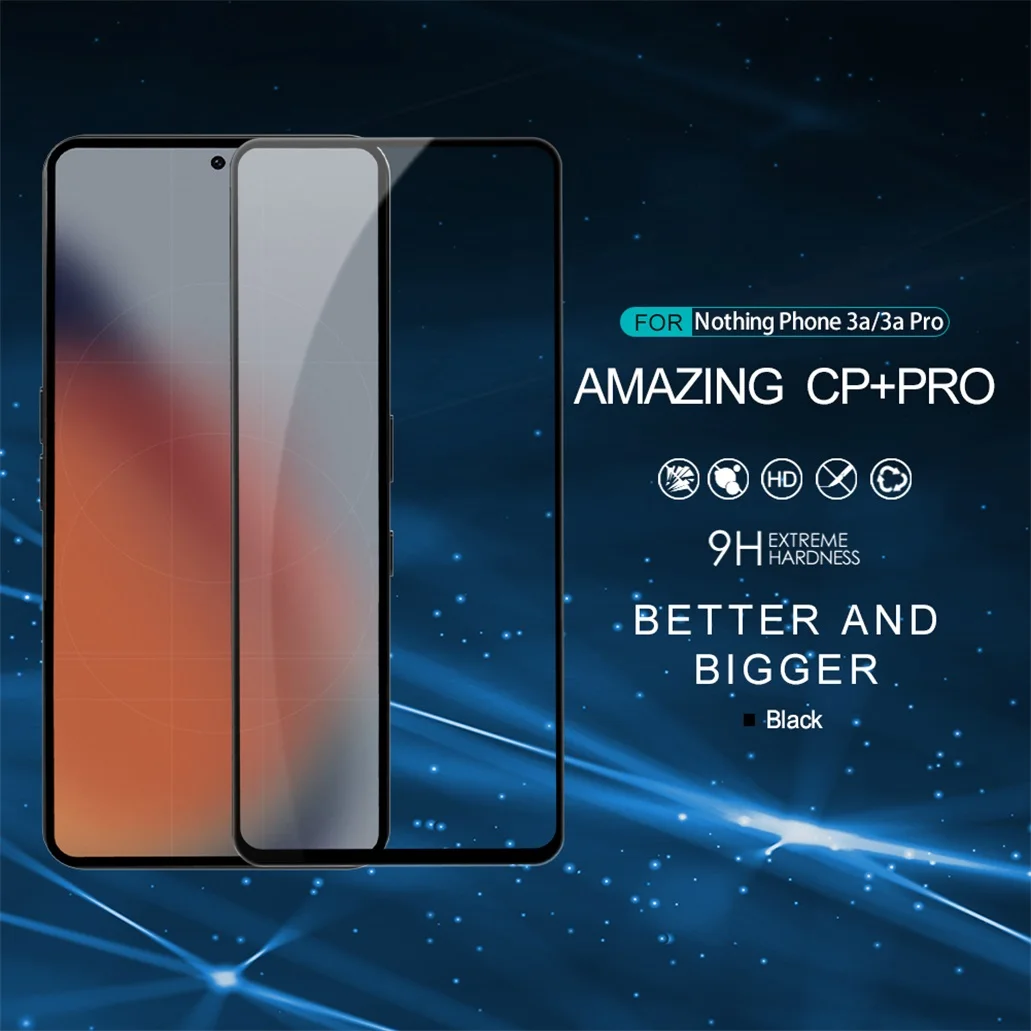 Nillkin For Nothing Phone 3a /3a Pro Tempered Glass CP+PRO Anti-Explosion 2.5D 9H Full Screen Protector For Nothing Phone 3a Pro
