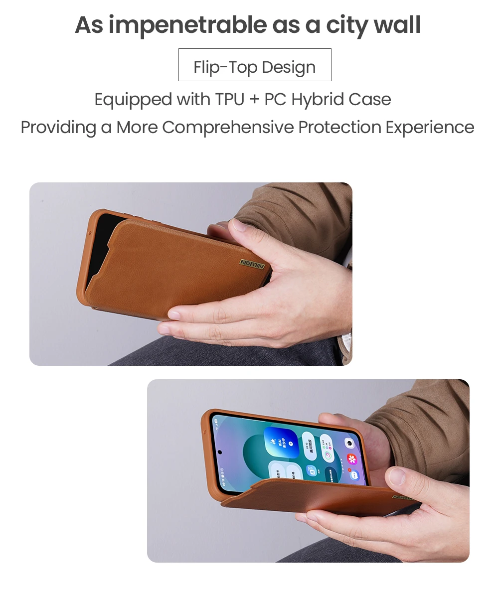 For Samsung Galaxy A56 5G Flip Case Nillkin QIN Pro Slide Camera Card Pocket Leather Book Cover For Samsung A56 5G Phone Bags