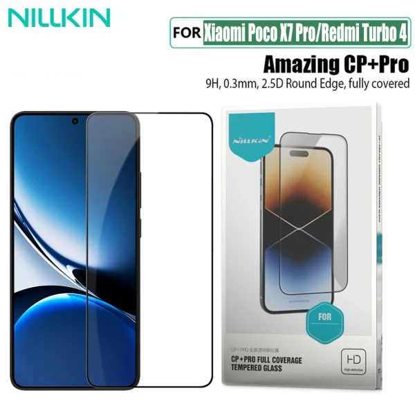 Защитное стекло Nillkin для Xiaomi Poco X7 Pro, Redmi Turbo 4 (CP+PRO)