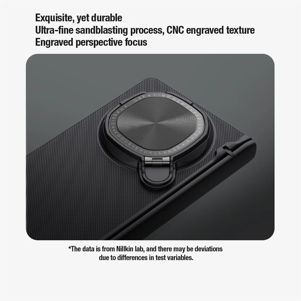 For Huawei Mate X6 Case NILLKIN Frosted Shield Prop Camera Cover Flip-style Lens Holder 180°Folding Cover For Huawei Mate X6