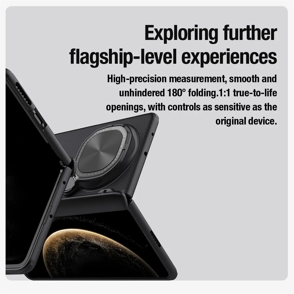 For Huawei Mate X6 Case NILLKIN Frosted Shield Prop Camera Cover Flip-style Lens Holder 180°Folding Cover For Huawei Mate X6