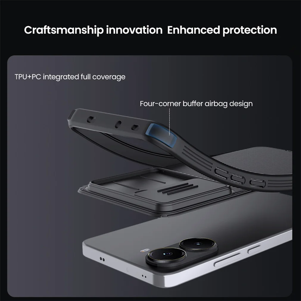 For Xiaomi Poco X7 Pro 5G Case NILLKIN CamShield Pro Privacy Protection Slide Camera Cover For Poco X7 Pro With Camera Curtain