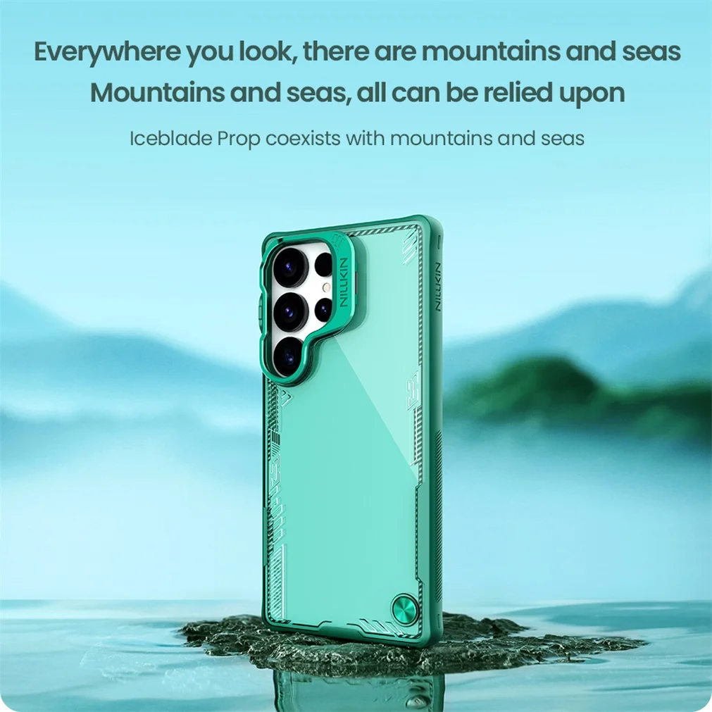 For Samsung Galaxy S25 Ultra Case NILLKIN Iceblade Prop Transparent Eco-friendly Cover For Samsung S25Ultra With Camera Holder