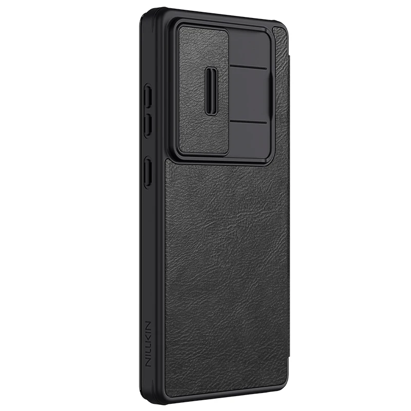 For Samsung Galaxy S25 Ultra / S25 Flip Case Nillkin QIN Pro Slide Camera Card Pocket Leather Book Cover For Samsung S25+ Plus