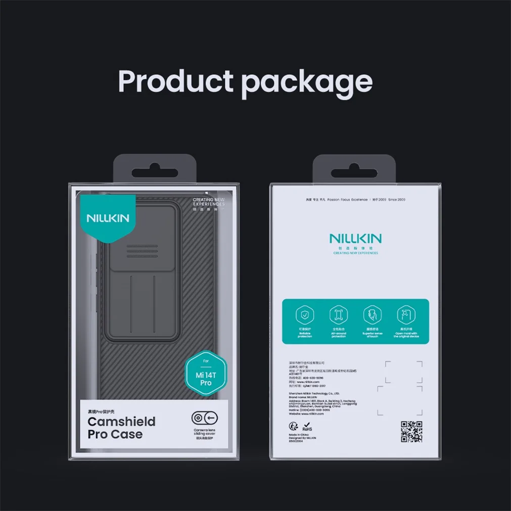 For Xiaomi 14T Pro / 14T 5G Case NILLKIN CamShield Pro Privacy Protection Slide Camera Cover For Mi 14T Pro With Camera Curtain
