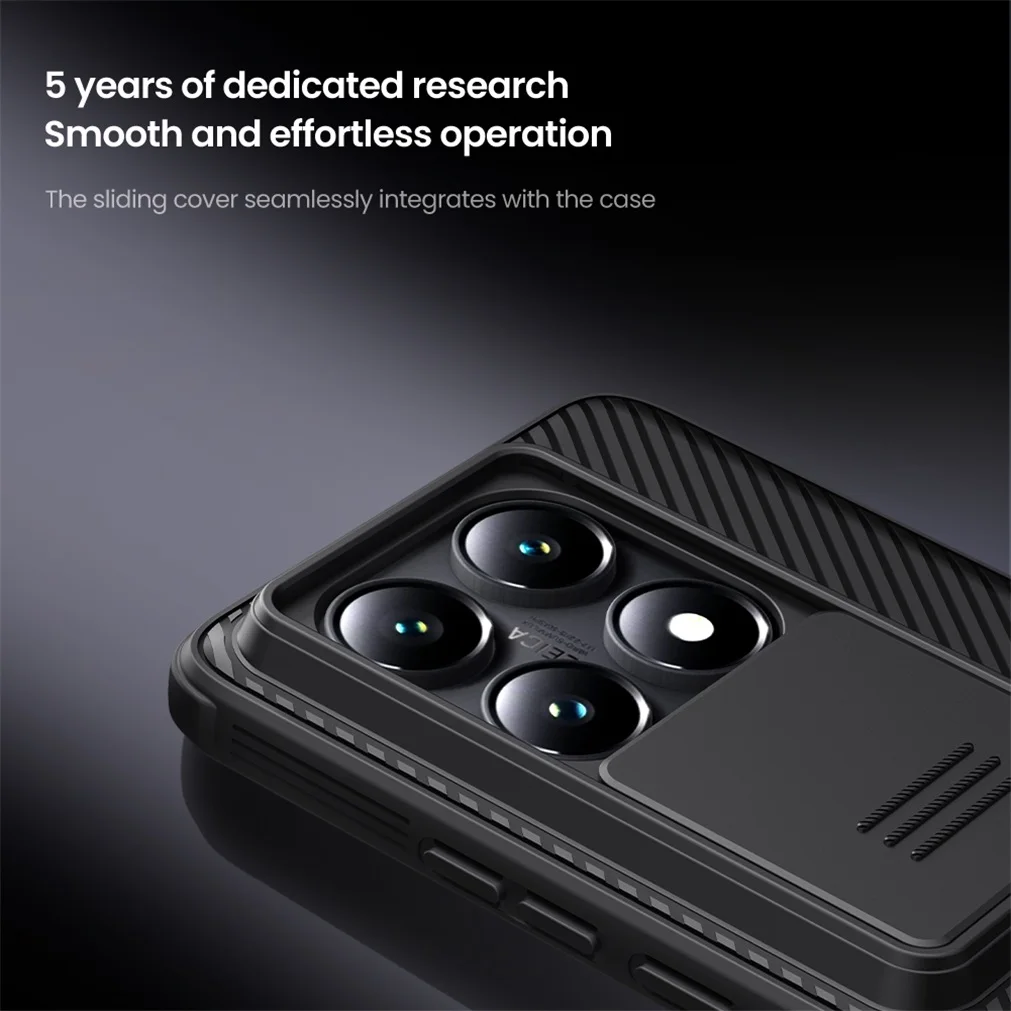 For Xiaomi 14T Pro / 14T 5G Case NILLKIN CamShield Pro Privacy Protection Slide Camera Cover For Mi 14T Pro With Camera Curtain