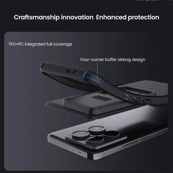 Чехол Nillkin CamShield Pro для Xiaomi 14T Pro, Xiaomi 14T 5G — изображение 3