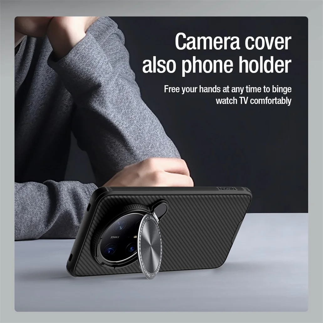 For Huawei Mate 70 Pro /70 Pro+ Plus Case NILLKIN CamShield Prop Shockproof Non-Slip Phone Holder Camera Cover For Huawei Mate70