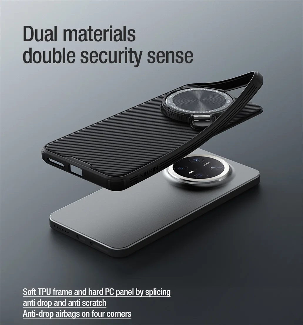 For Huawei Mate 70 Pro /70 Pro+ Plus Case NILLKIN CamShield Prop Shockproof Non-Slip Phone Holder Camera Cover For Huawei Mate70