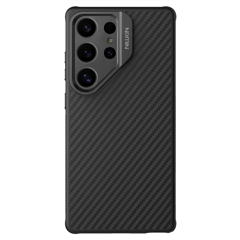 For Samsung Galaxy S25 Ultra MagSafe Case NILLKIN CarboProp Aramid Fiber Magnetic Case Camera Stand Cover For Samsung S25Ultra