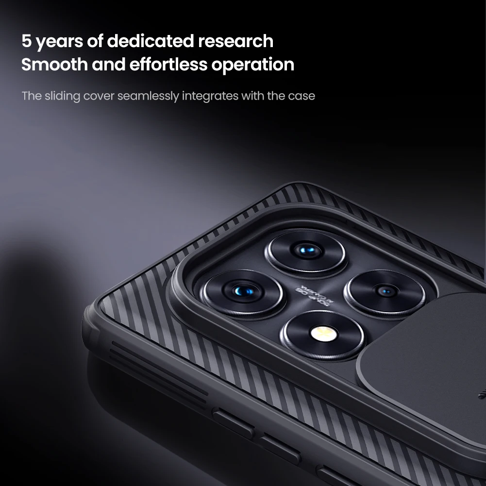 For Xiaomi Poco X7 5G Case NILLKIN CamShield Pro Shockproof Slide Camera Lens Privacy Protection Back Cover For Poco X7 5G