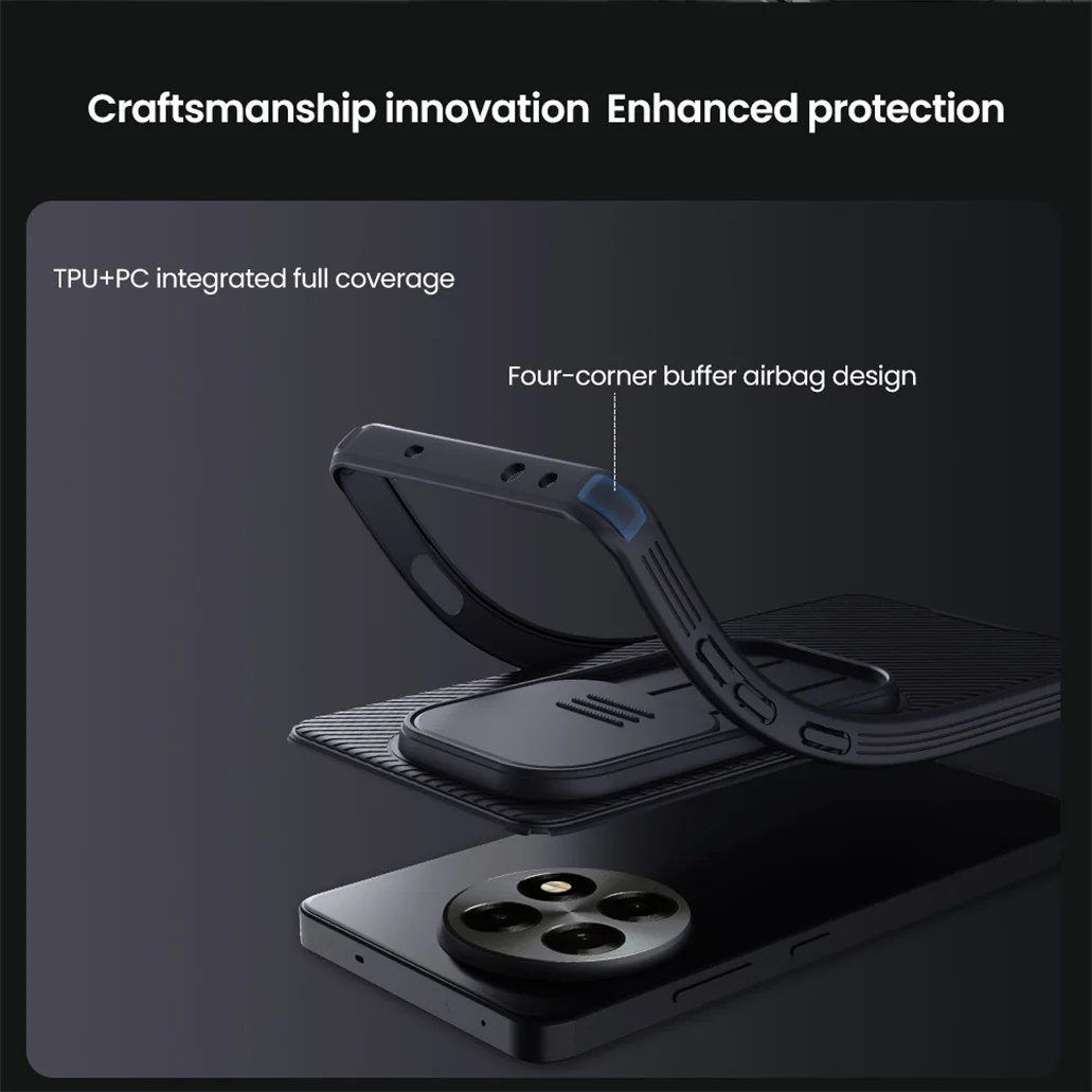 For OnePlus 13R / Ace 5 /5 Pro Case NILLKIN CamShield Pro Shockproof Slide Camera Privacy Protection Back Cover For One Plus 13R