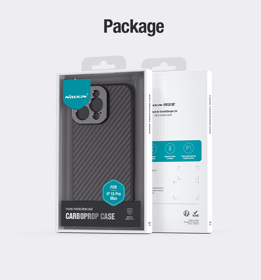 For iPhone 15 Pro Max MagSafe Case NILLKIN CarboProp Aramid Fiber Camera Foldable Stand Magnetic Cover For iPhone 14 13 Pro Max