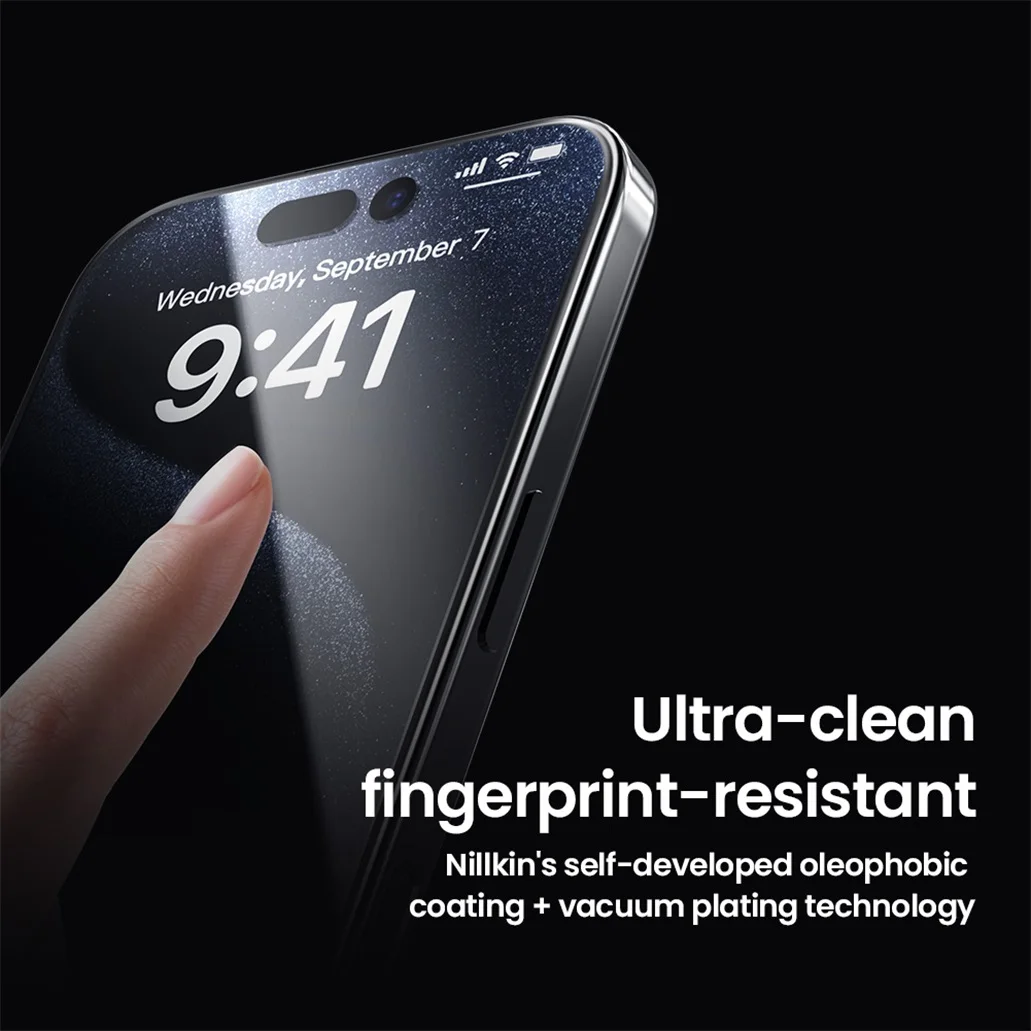 Nillkin For iPhone 16 Pro /Pro Max Tempered Glass CP+PRO Fully Screen Protector For iPhone 16 / 16 Plus With Installation Tool