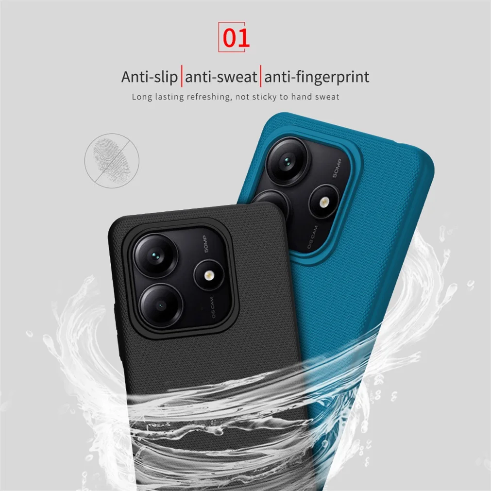 For Xiaomi Redmi Note 14 5G Global Version Case NILLKIN Frosted Shield Case Hard PC Ultra-Thin Back Cover For Redmi Note14 5G