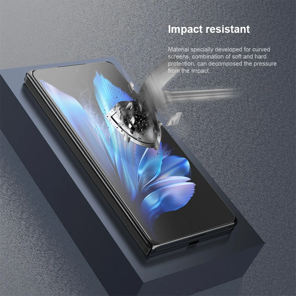 2Pcs For Vivo X Fold 3 Pro Soft Film Outer Screen Front Film Nillkin Impact Resistant Curved Film Screen Protector For X Fold3
