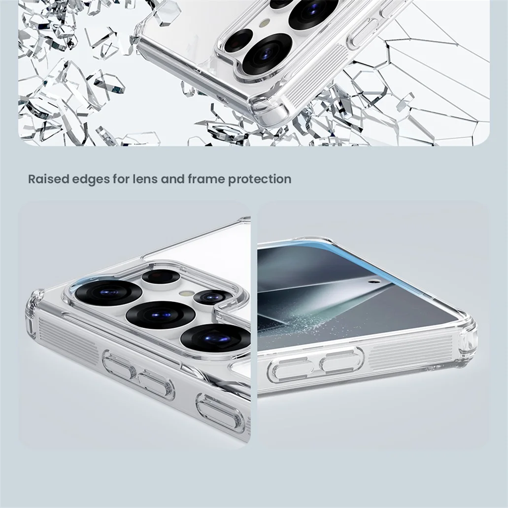 Nillkin For Samsung Galaxy S25 Ultra Case Nature Pro Transparent Soft TPU Frame Protection Back Cover For Samsung S25 S25+ Plus