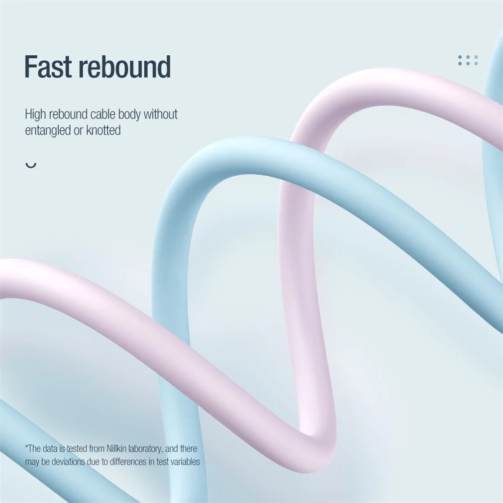 NILLKIN Silicone Cable Type C To Lightning PD 27W Fast Charging Transmission For iPhone 14 13 12 Pro Max 1.2m USB C Data Cable