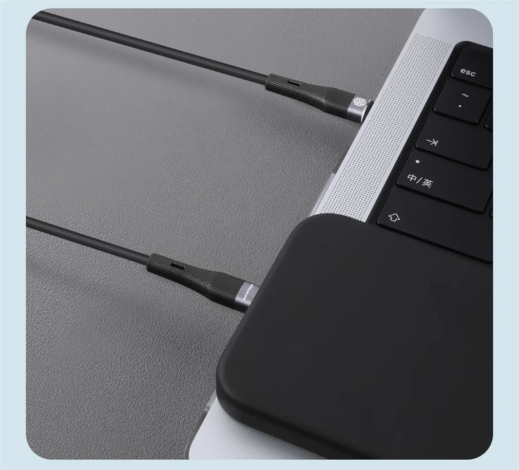 NILLKIN Silicone Cable Type C To Lightning PD 27W Fast Charging Transmission For iPhone 14 13 12 Pro Max 1.2m USB C Data Cable