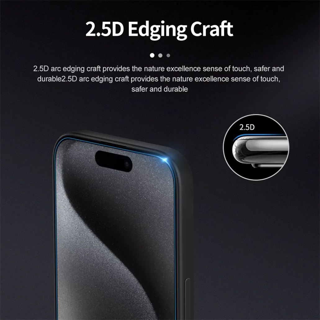 Nillkin For iPhone 15 Pro /Pro Max Tempered Glass H+PRO Anti-Explosion 2.5D 0.2 mm Screen Protector For iPhone 15 /15 Plus Film