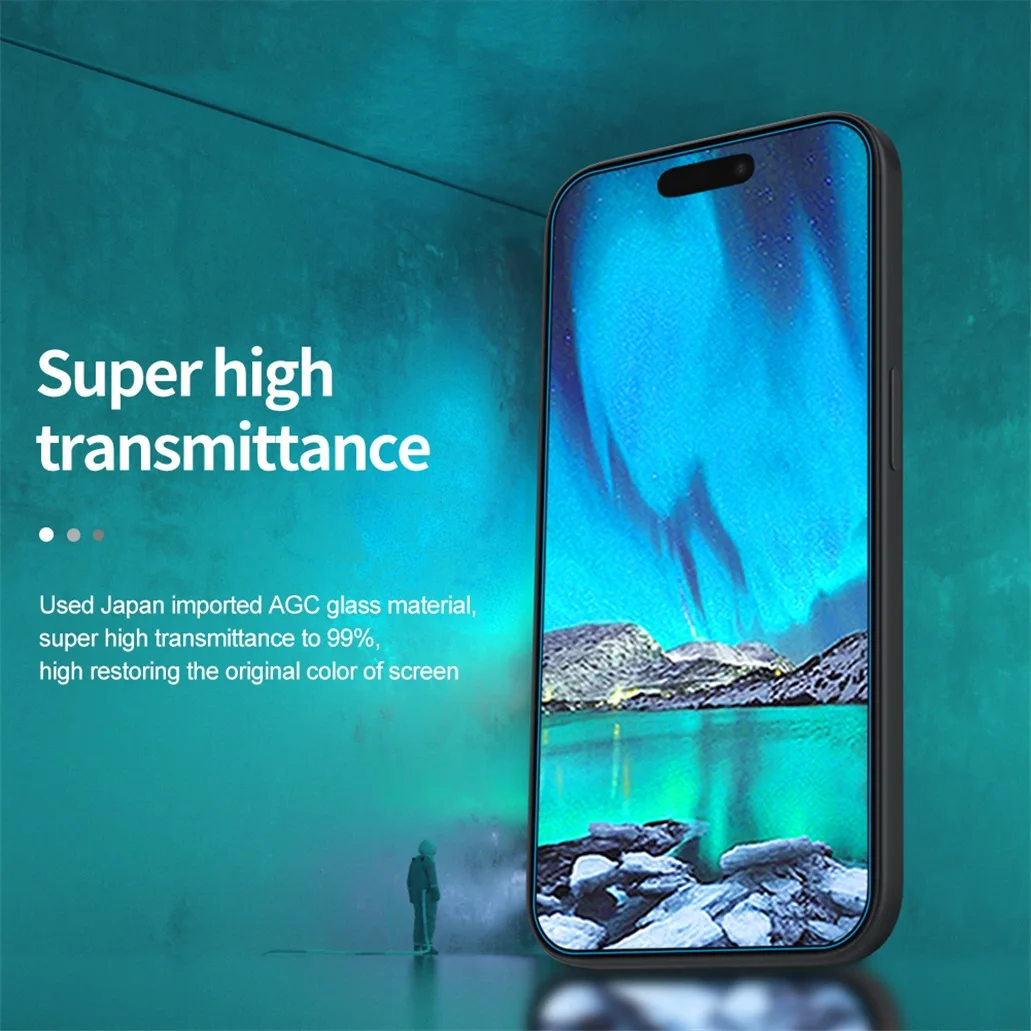 Nillkin For iPhone 15 Pro /Pro Max Tempered Glass H+PRO Anti-Explosion 2.5D 0.2 mm Screen Protector For iPhone 15 /15 Plus Film