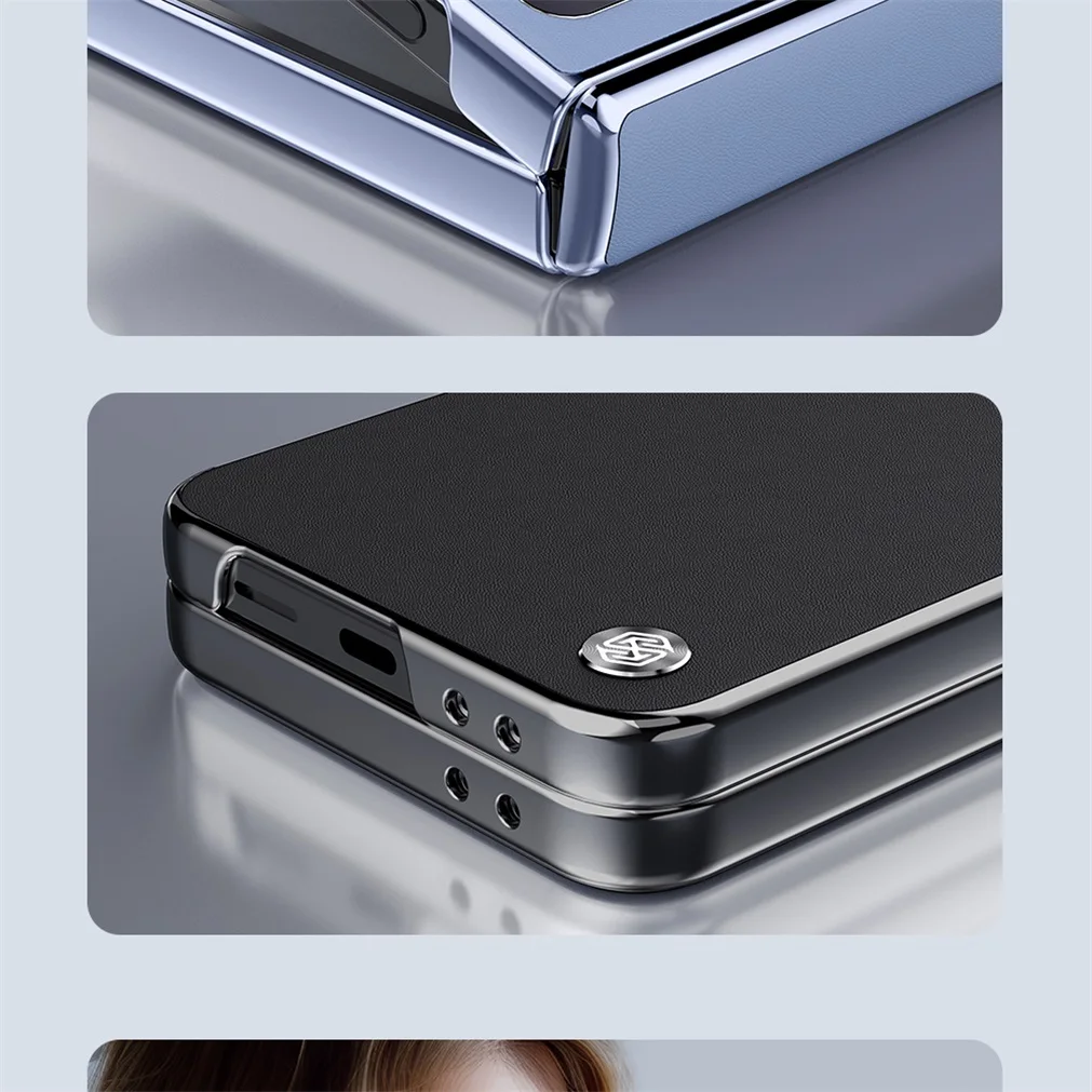 For Samsung Galaxy Z Flip 7 FE Case NILLKIN CamShield Flip Leather Case Gentle On Skin Ultra-thin Cover For Samsung Z Flip6 5G