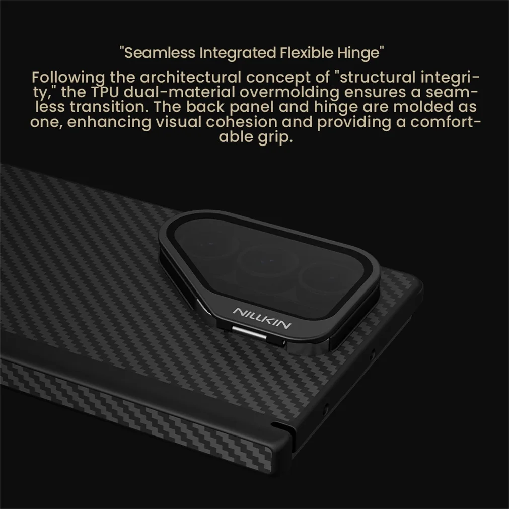 For Samsung Galaxy Z Fold 7 MagSafe Case NILLKIN CarboProp Magnetic Case Aramid Fiber Camera Cover For Z Fold7 With Phone Holder