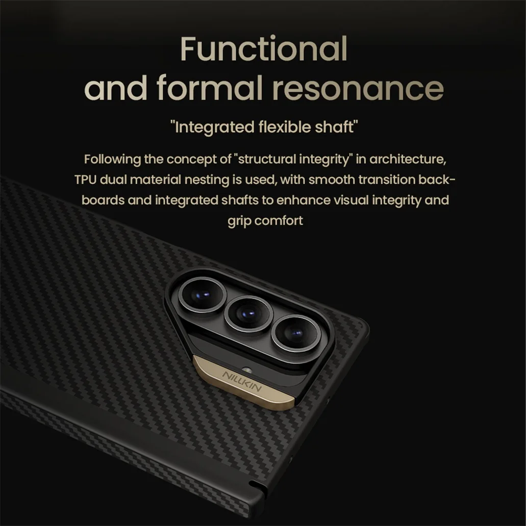 NILLKIN For Samsung Galaxy Z Fold 7 Case Synthetic Fiber Pro Magnetic Case Aramid Fiber Weave Shockproof Ultra-thin Back Cover