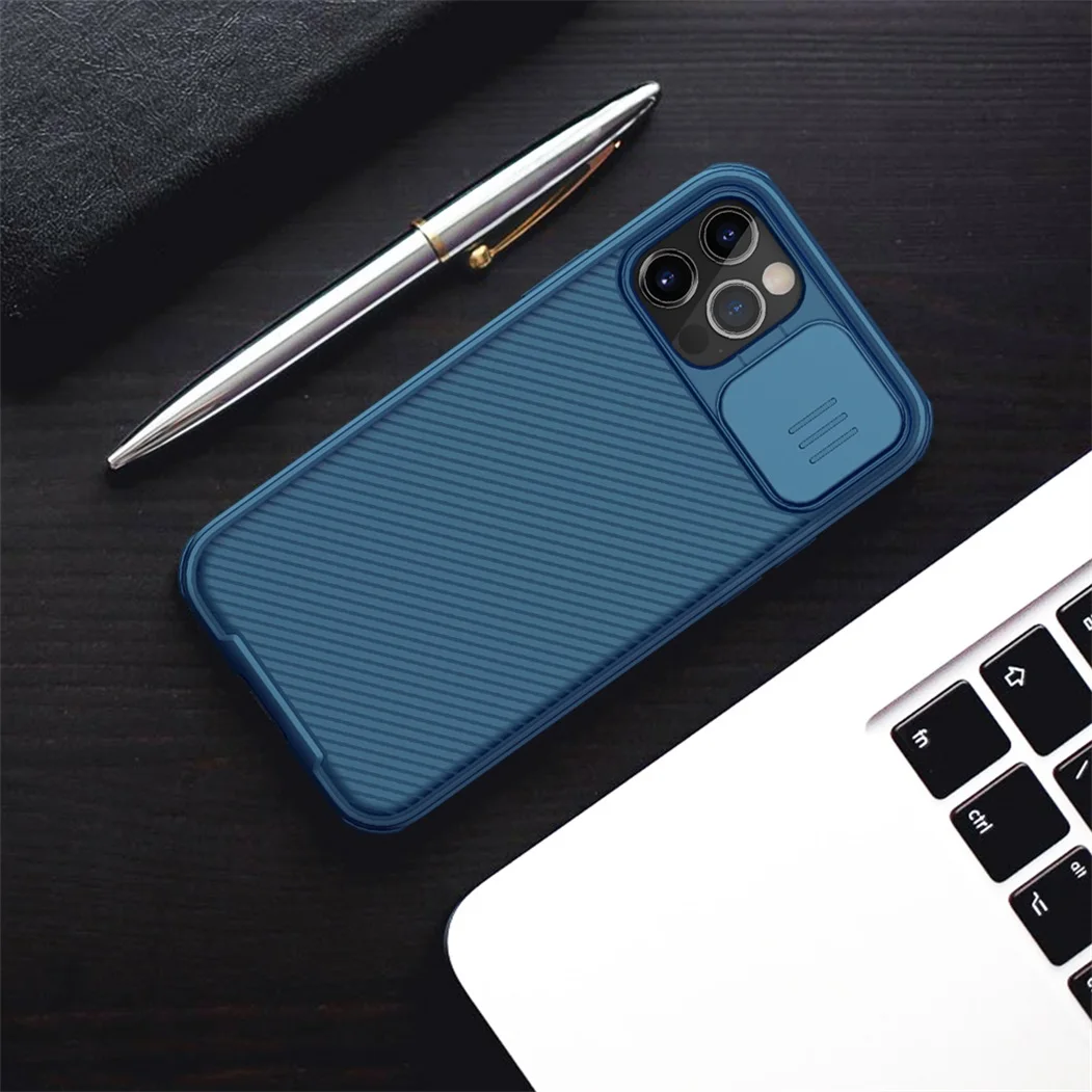 For iPhone 12 Pro Max Case NILLKIN CamShield Case Slide Camera Cover Protect Privacy Classic Back Cover For iPhone 12 mini