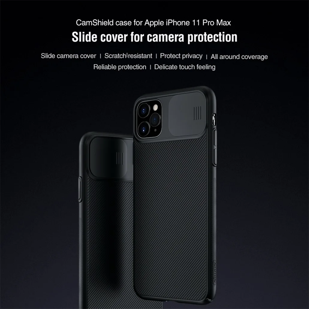 For iPhone 12 Pro Max Case NILLKIN CamShield Case Slide Camera Cover Protect Privacy Classic Back Cover For iPhone 12 mini
