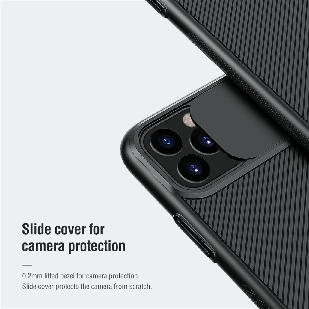 For iPhone 12 Pro Max Case NILLKIN CamShield Case Slide Camera Cover Protect Privacy Classic Back Cover For iPhone 12 mini