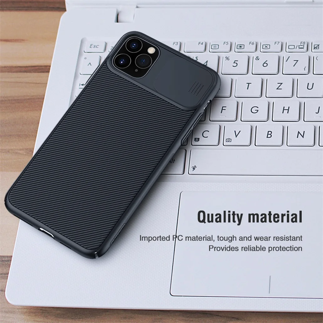 For iPhone 12 Pro Max Case NILLKIN CamShield Case Slide Camera Cover Protect Privacy Classic Back Cover For iPhone 12 mini