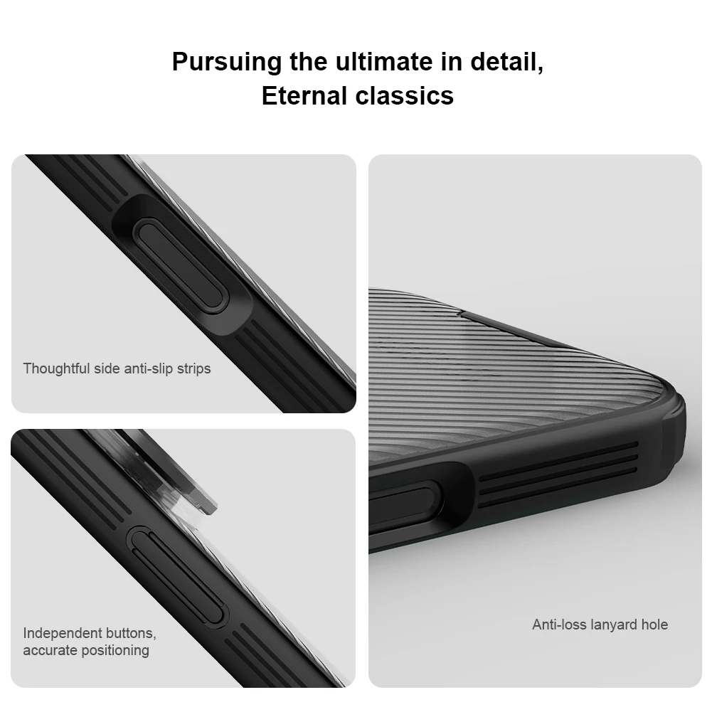 NILLKIN MagSafe Case For iPhone 17 Pro Max Magnetic Wireless Charging With Transparent Phone Holder Camera Cover For iPhone17Pro