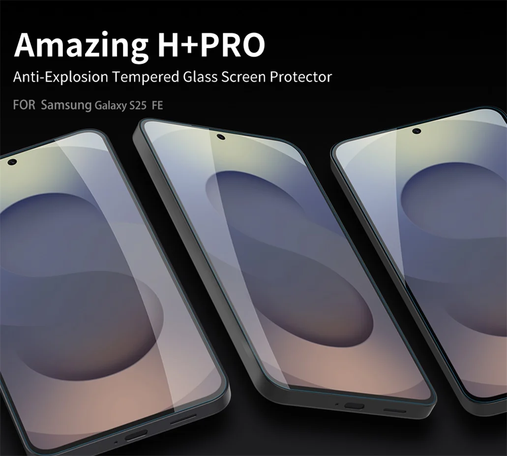 Nillkin For Samsung Galaxy S25 FE Tempered Glass Amazing H+PRO Anti-Explosion 2.5D 9H Screen Protector Film For Samsung S25 FE