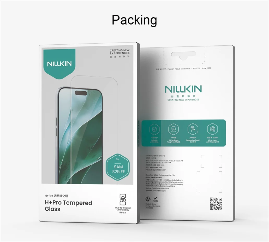 Nillkin For Samsung Galaxy S25 FE Tempered Glass Amazing H+PRO Anti-Explosion 2.5D 9H Screen Protector Film For Samsung S25 FE
