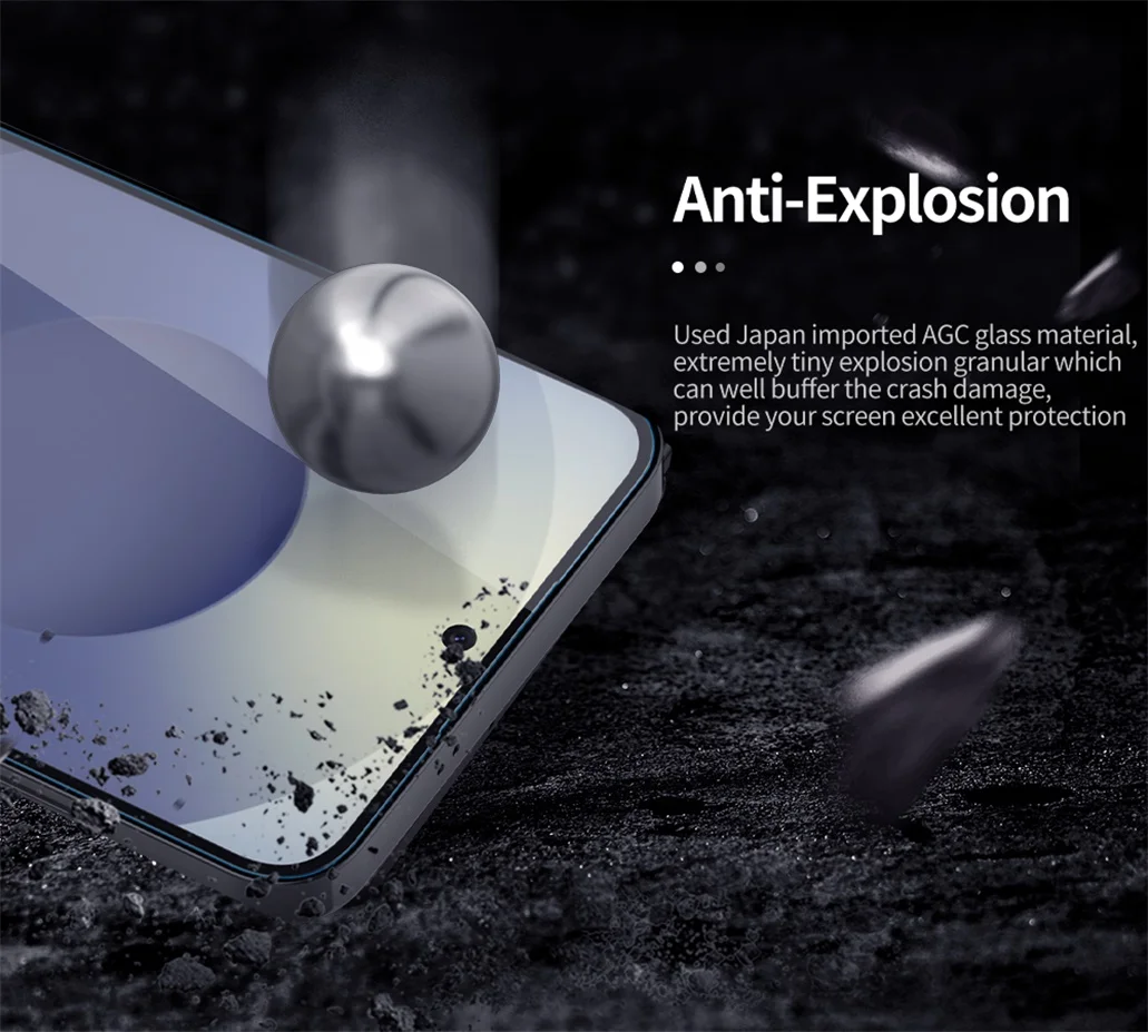 Nillkin For Samsung Galaxy S25 FE Tempered Glass Amazing H+PRO Anti-Explosion 2.5D 9H Screen Protector Film For Samsung S25 FE