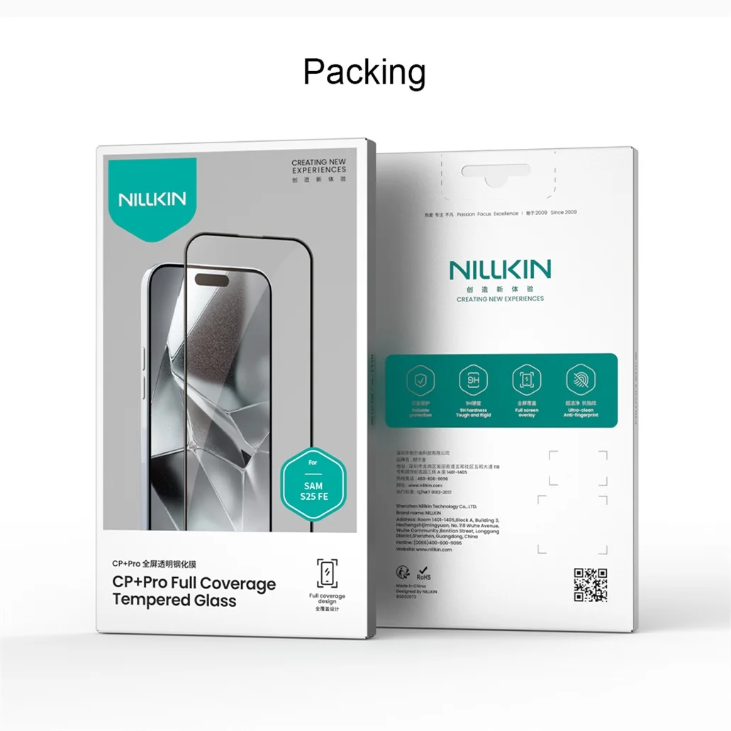 Nillkin For Samsung Galaxy S25 FE Tempered Glass CP+PRO Anti-Explosion 2.5D 9H Full Coverage Screen Protector For Samsung S25 FE