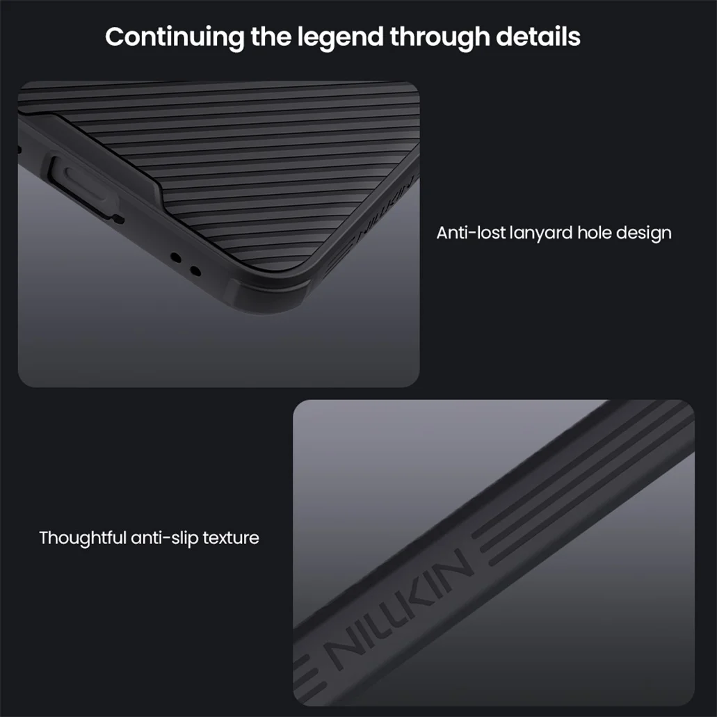 NILLKIN For Samsung Galaxy S25 FE Case CamShield Pro Shockproof Non-Slip Privacy Protection Slide Camera Cover For Samsung S25FE