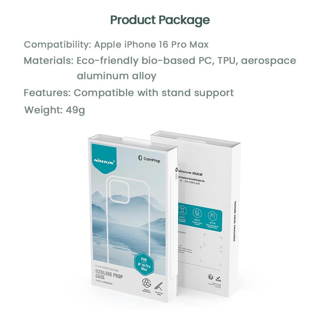 Чехол Nillkin Iceblade Prop для Apple iPhone 16 Pro Max Чехол Nillkin Iceblade Prop для Apple iPhone 16 Pro Max