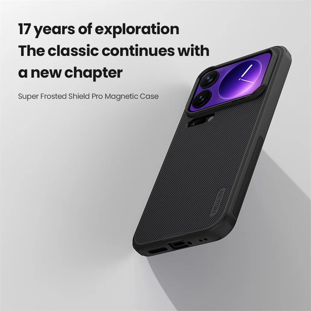 Nillkin For Xiaomi 17 Pro Max / 17 Pro MagSafe Case Frosted Shield Pro Magnetic Case Shockproof Ultra-thin Cover For Xiaomi17 Nillkin For Xiaomi 17 Pro Max / 17 Pro MagSafe Case Frosted Shield Pro Magnetic Case Shockproof Ultra-thin Cover For Xiaomi17